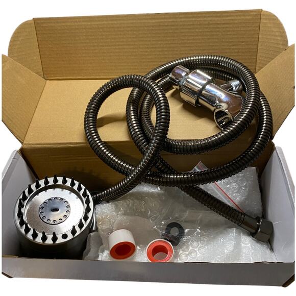 2 Turbocharged Shower Head Hand-held Spray 3 Mode Combo includes filters - A1080 - Picture 8 of 11